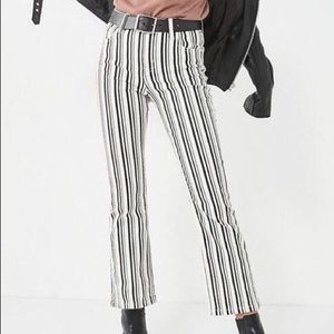 BDG striped kick flare jeans